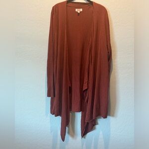 EVRI Rust/Orange Cardigan - 3X